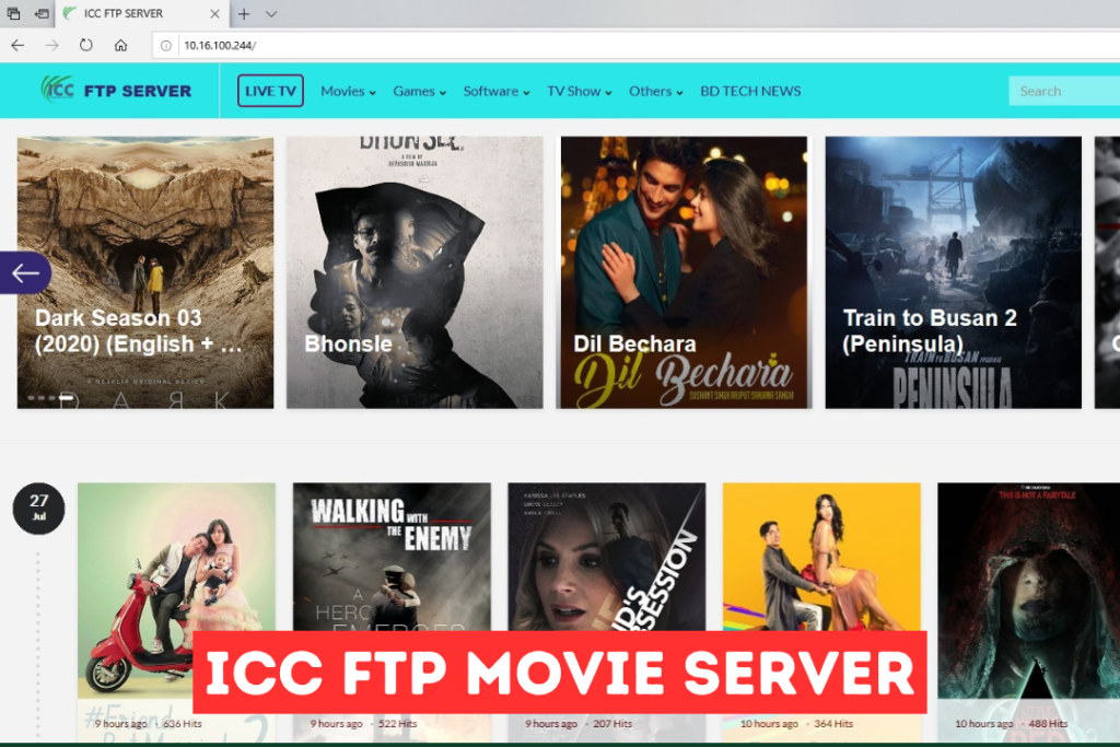 ICC FTP Movie Server